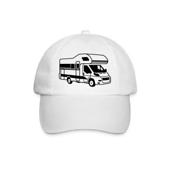 Wohnmobil - Baseballkappe - Weiß/Weiß - Vorne
