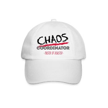 Chaos Coordinator Master of disaster - 2C Farbwech - Baseballkappe - Weiß/Weiß - Vorne