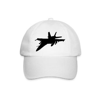 Kampfflugzeuge fighter - Baseballkappe - Weiß/Weiß - Vorne