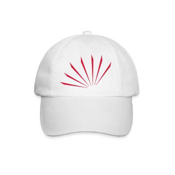 Cool Stripes Design - Baseballkappe - Weiß/Weiß - Vorne
