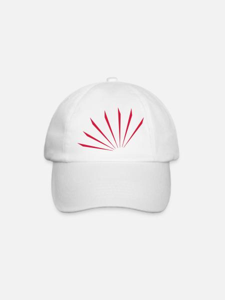 Cool Stripes Design - Baseballkappe - Weiß/Weiß