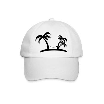 palm - Baseballkappe - Weiß/Weiß - Vorne