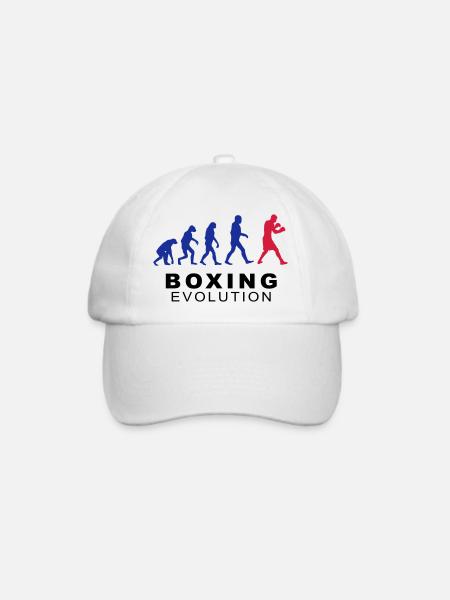 Boxing evolution - Baseballkappe - Weiß/Weiß