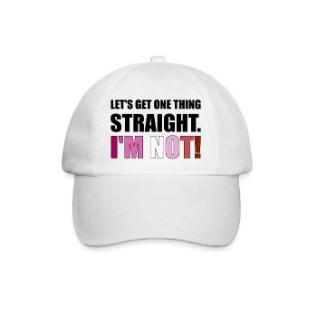 Lesbian LGBT Gay Pride Rainbow CSD Love - Baseballkappe - Weiß/Weiß - Vorne