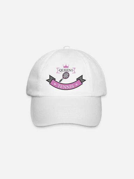 Tennis Queen - Baseballkappe - Weiß/Weiß