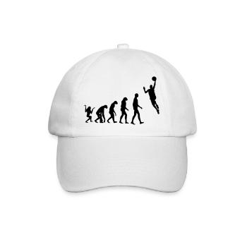 Basketball - Basket Ball - Game - Sport - Player - Baseballkappe - Weiß/Weiß - Vorne