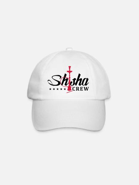shisha crew - Baseballkappe - Weiß/Weiß