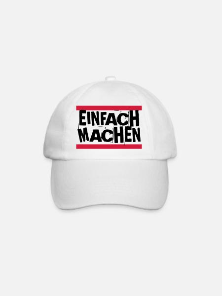 EINFACH MACHEN - Baseballkappe - Weiß/Weiß
