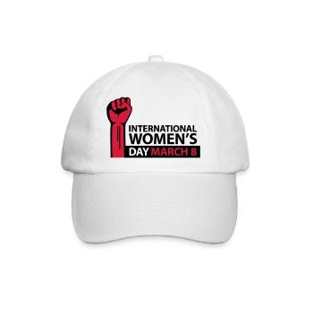 Internationaler Frauentag 8. März - Baseballkappe - Weiß/Weiß - Vorne