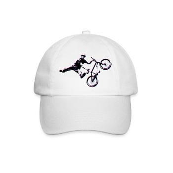 BMX DIRT JUMP INDIAN AIR SEATGRAB SILHOUETTE - Baseballkappe - Weiß/Weiß - Vorne