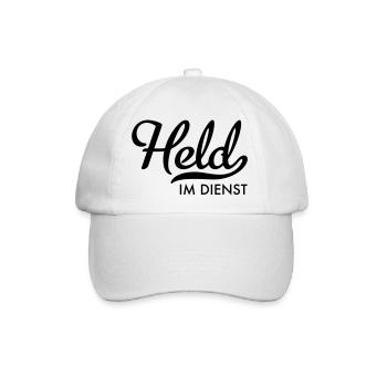 Held im Dienst - Baseballkappe - Weiß/Weiß - Vorne