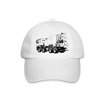 Arocs Betonmischer - Baseballkappe - Weiß/Weiß - Vorne