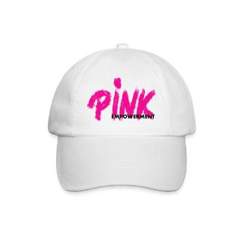 Pink Empowerment - Baseballkappe - Weiß/Weiß - Vorne