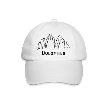 Dolomiten - Baseballkappe - Weiß/Weiß - Vorne
