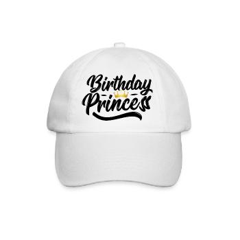 Birthday princess - Baseballkappe - Weiß/Weiß - Vorne