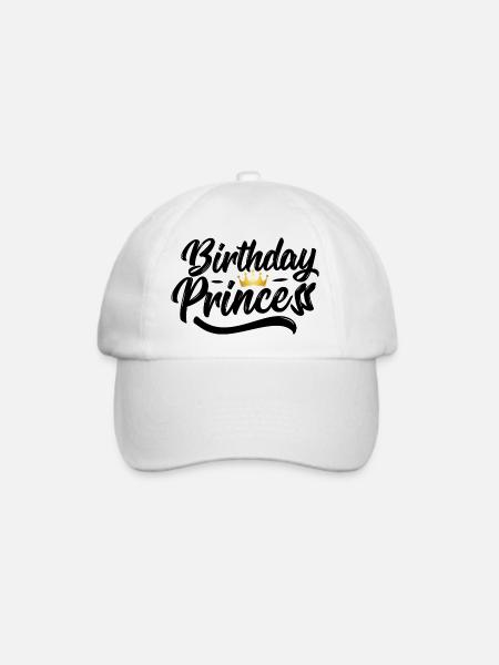 Birthday princess - Baseballkappe - Weiß/Weiß