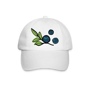 Bilbeeren Frucht - Baseballkappe - Weiß/Weiß - Vorne