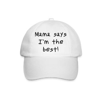 Son Mama Love - Baseballkappe - Weiß/Weiß - Vorne