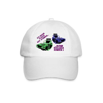 Breaker Runden Neon - Baseballkappe - Weiß/Weiß - Vorne