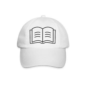 Buch - Baseballkappe - Weiß/Weiß - Vorne