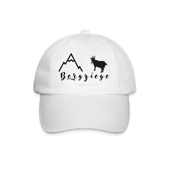 Bergziege - Baseballkappe - Weiß/Weiß - Vorne