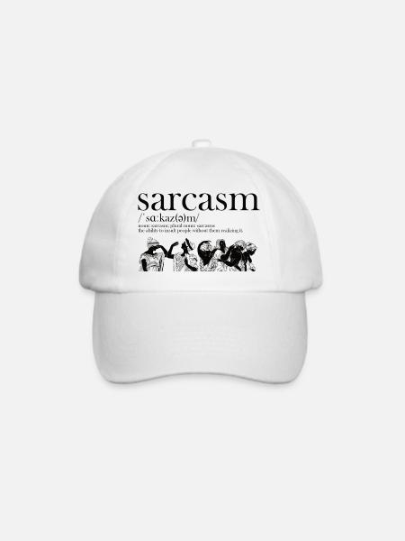 Sarcasm Definition - Baseballkappe - Weiß/Weiß