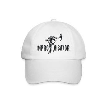 improvisator - Baseballkappe - Weiß/Weiß - Vorne