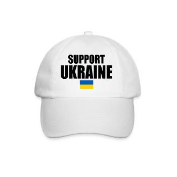 Support ukraine - Baseballkappe - Weiß/Weiß - Vorne