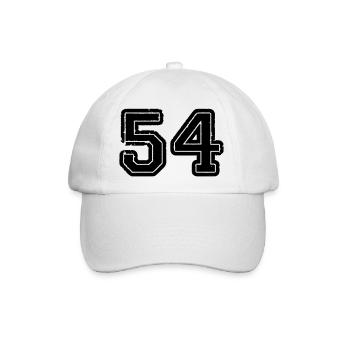 54 - Baseballkappe - Weiß/Weiß - Vorne