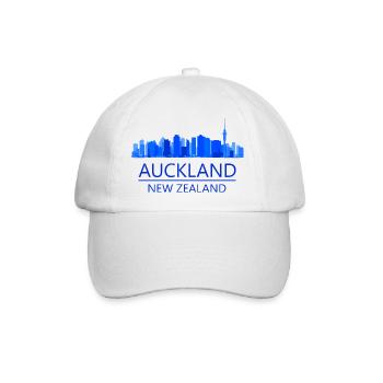Auckland Neuseeland - Baseballkappe - Weiß/Weiß - Vorne