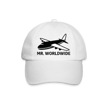 Mister Worldwide - Baseballkappe - Weiß/Weiß - Vorne