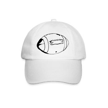 Amerikanischer Football amerikanisch Vektor Stolz - Baseballkappe - Weiß/Weiß - Vorne