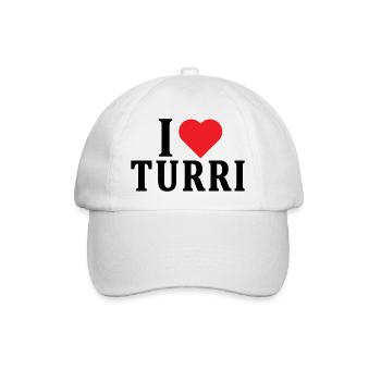 T-Shirt Io amo Turri T-Shirt Sardinien - Baseballkappe - Weiß/Weiß - Vorne
