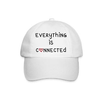 everything is connected liebe Verbindung Beziehung - Baseballkappe - Weiß/Weiß - Vorne