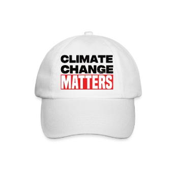Climate Change Matters - Baseballkappe - Weiß/Weiß - Vorne