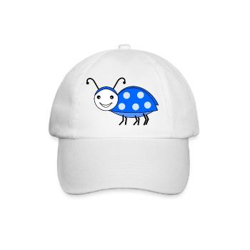 Maikäfer blau - Baseballkappe - Weiß/Weiß - Vorne