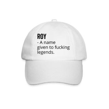 Roy ein Name für verdammte Legenden - Baseballkappe - Weiß/Weiß - Vorne