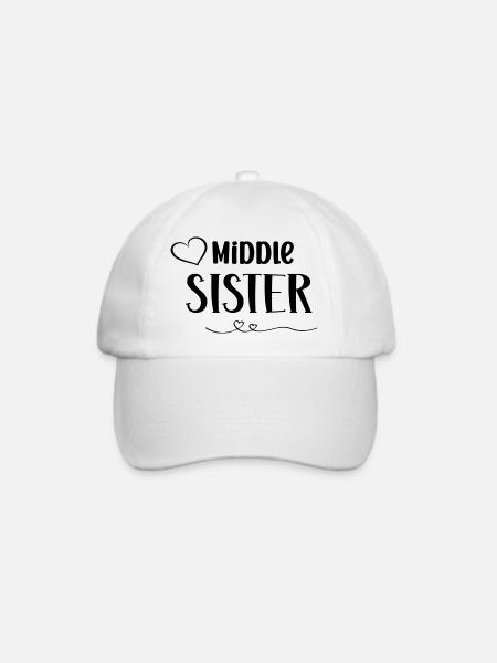 Middle Sister - Baseballkappe - Weiß/Weiß
