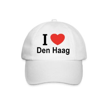 Ich liebe Den Haag - Baseballkappe - Weiß/Weiß - Vorne