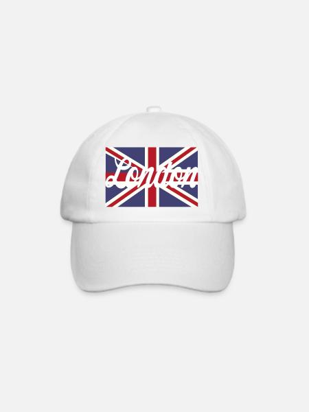 London - Baseballkappe - Weiß/Weiß