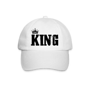 King - Baseballkappe - Weiß/Weiß - Vorne