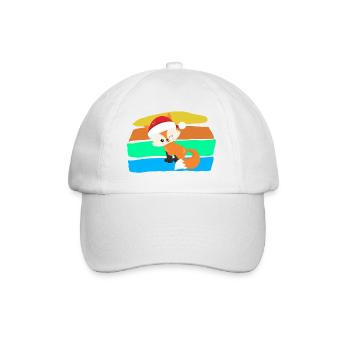 Fuchs - Baseballkappe - Weiß/Weiß - Vorne