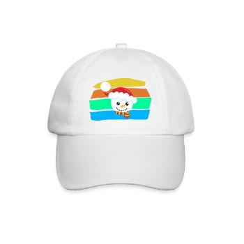 Schneemann - Baseballkappe - Weiß/Weiß - Vorne