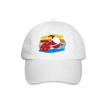Weihnachtsmann - Baseballkappe - Weiß/Weiß - Vorne