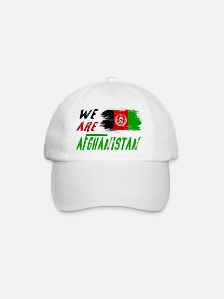 Wir sind Afghanistan - Baseballkappe - Weiß/Weiß