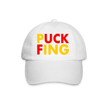 Puck fing - Baseballkappe - Weiß/Weiß - Vorne