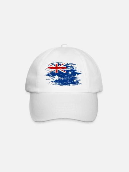 Australien used - Baseballkappe - Weiß/Weiß