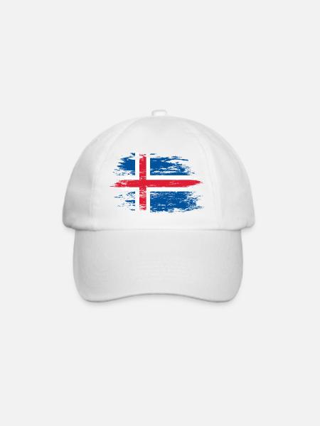 Island used - Baseballkappe - Weiß/Weiß