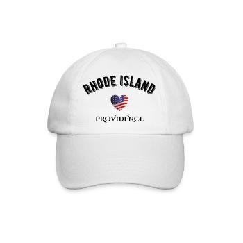 Rhode Island - Baseballkappe - Weiß/Weiß - Vorne