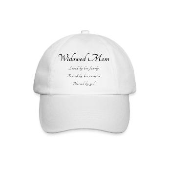 verwitwet Mama Spruch - Baseballkappe - Weiß/Weiß - Vorne